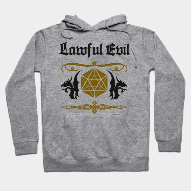 Roleplaying Game Lawful Evil RPG Pen & Paper Hoodie by Foxxy Merch